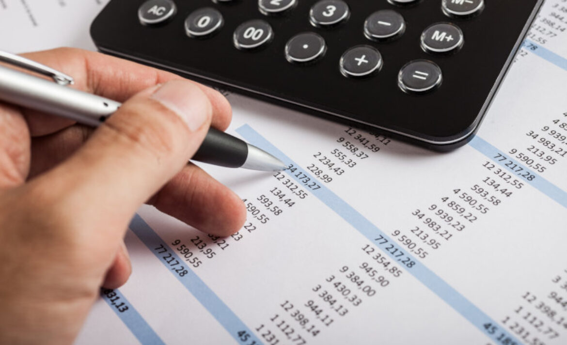 Accountant at work in his office